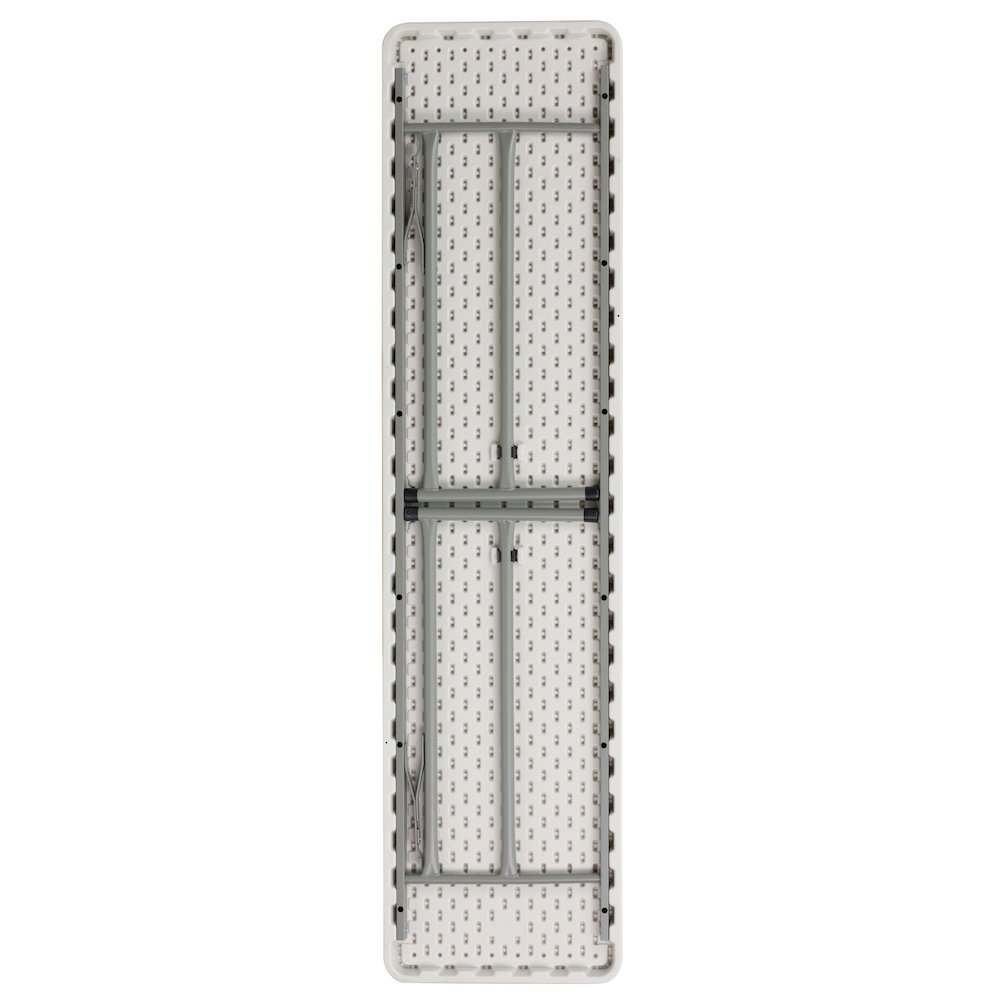 6-Foot Granite White Plastic Folding Training Table. Picture 2