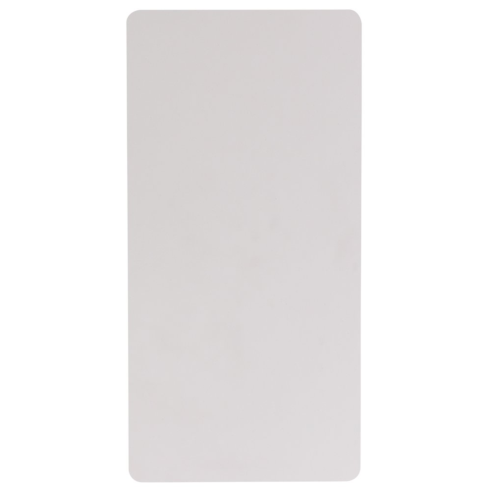 4-Foot Granite White Plastic Folding Table. Picture 3
