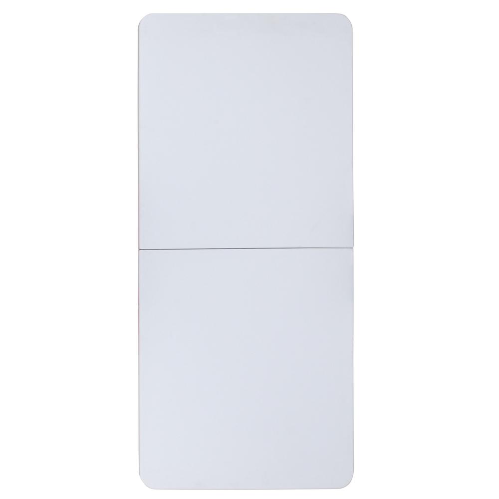 5-Foot Height Adjustable Bi-Fold Granite White Plastic Banquet and Event Folding Table with Carrying Handle. Picture 4