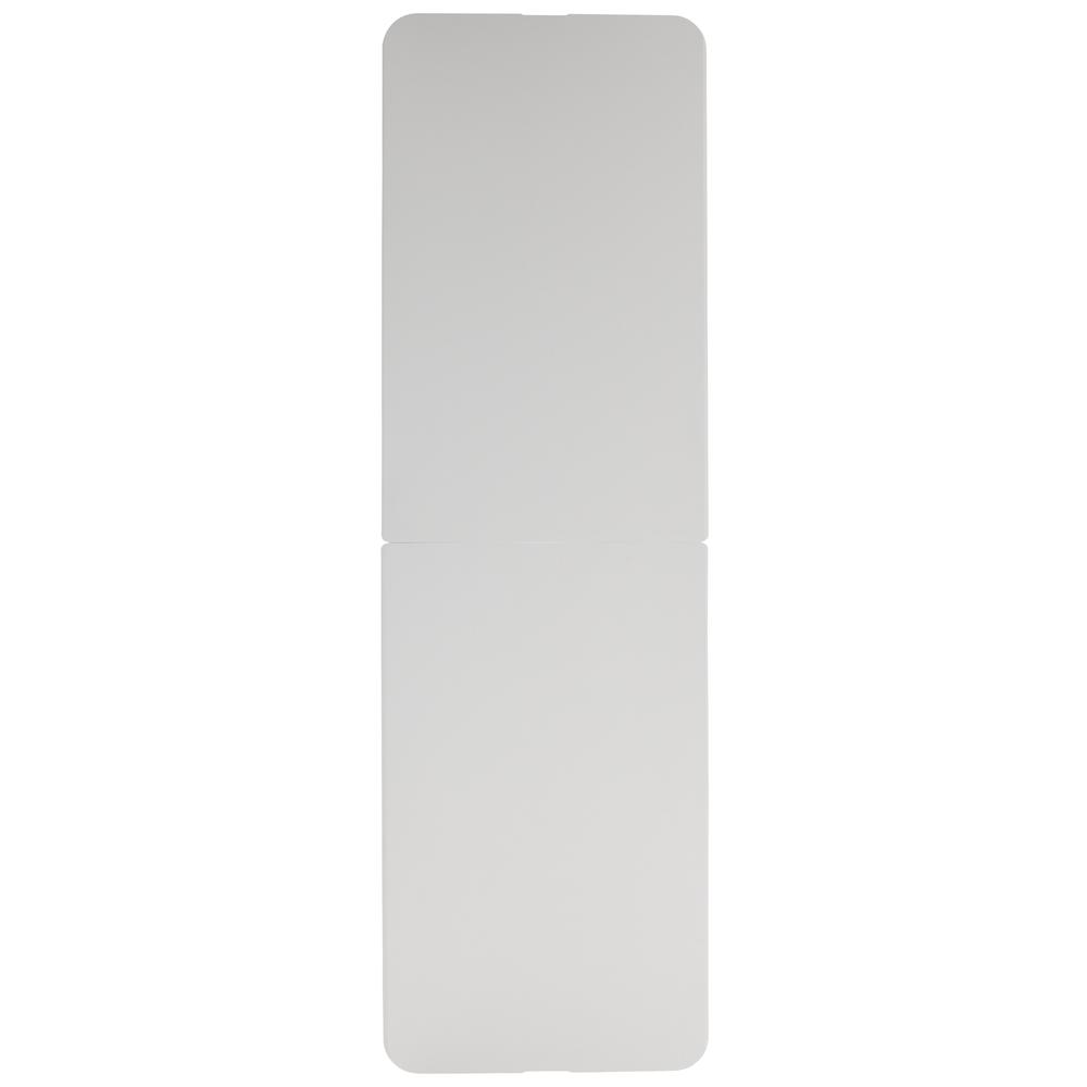 8-Foot Bi-Fold Granite White Plastic Banquet and Event Folding Table with Carrying Handle. Picture 3