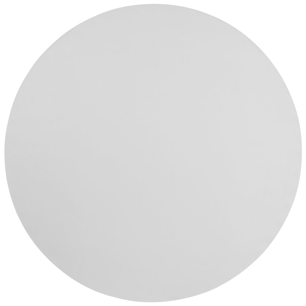 6-Foot Round Granite White Plastic Folding Table. Picture 6