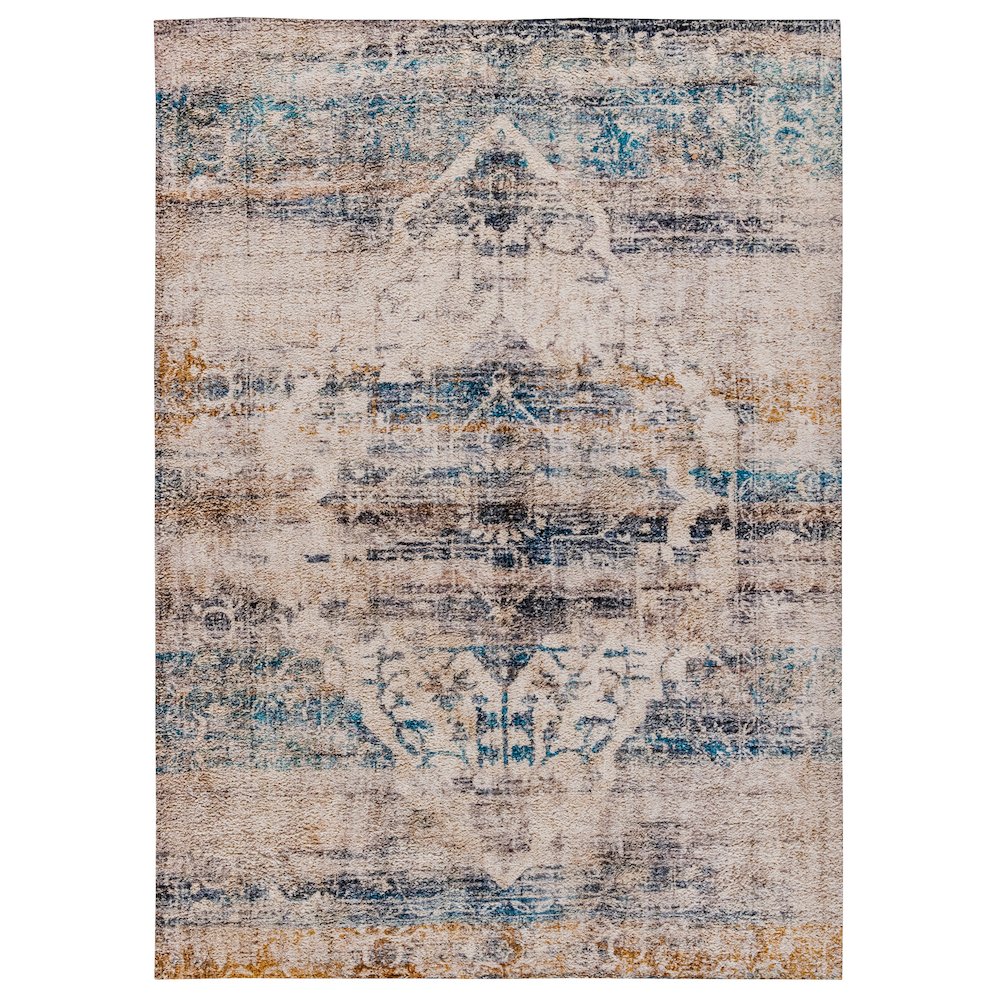 Artisan Old English Style Traditional Rug - 8' x 10' - Blue. Picture 1