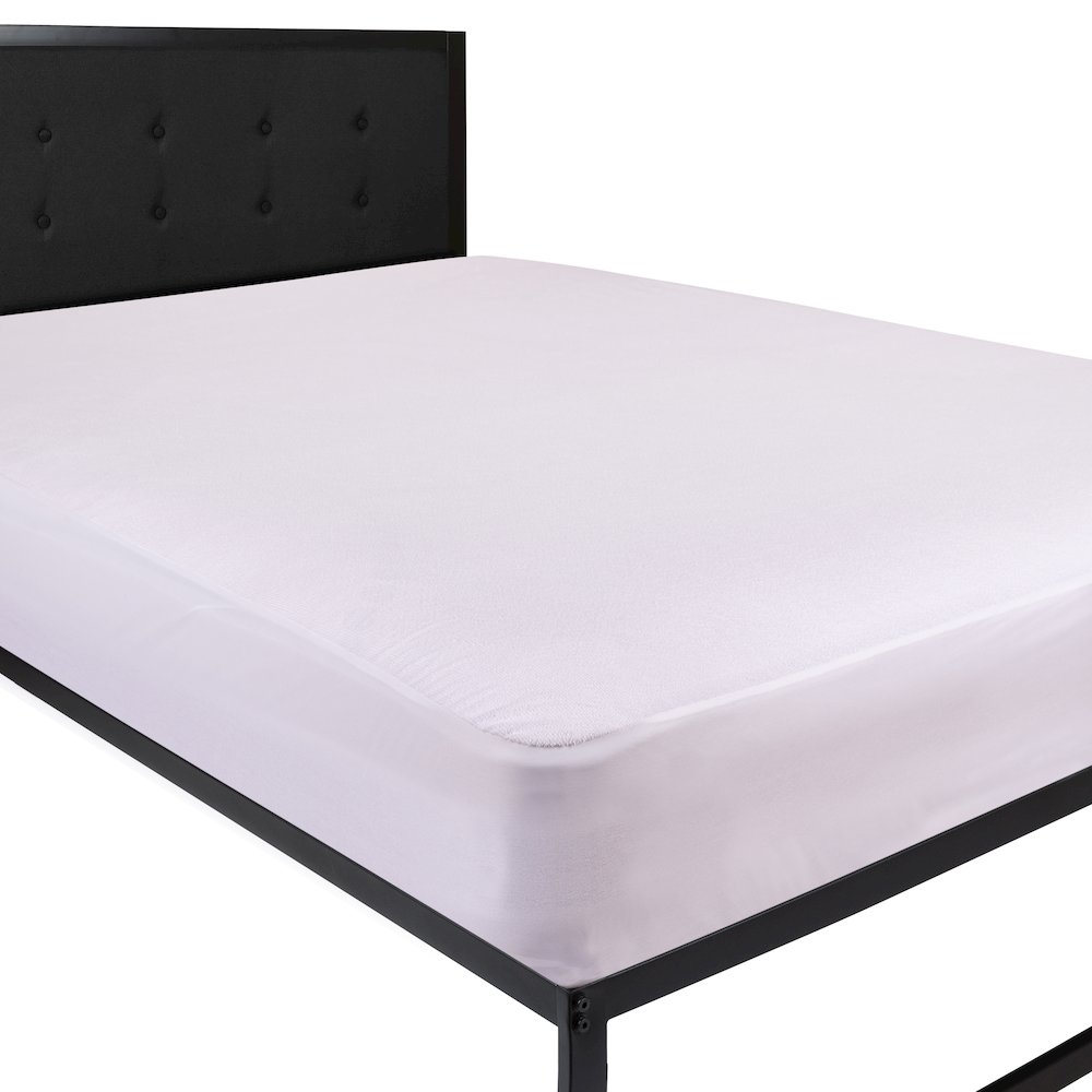 Vinyl Free Mattress Protector - Breathable Fabric Surface, King. Picture 1