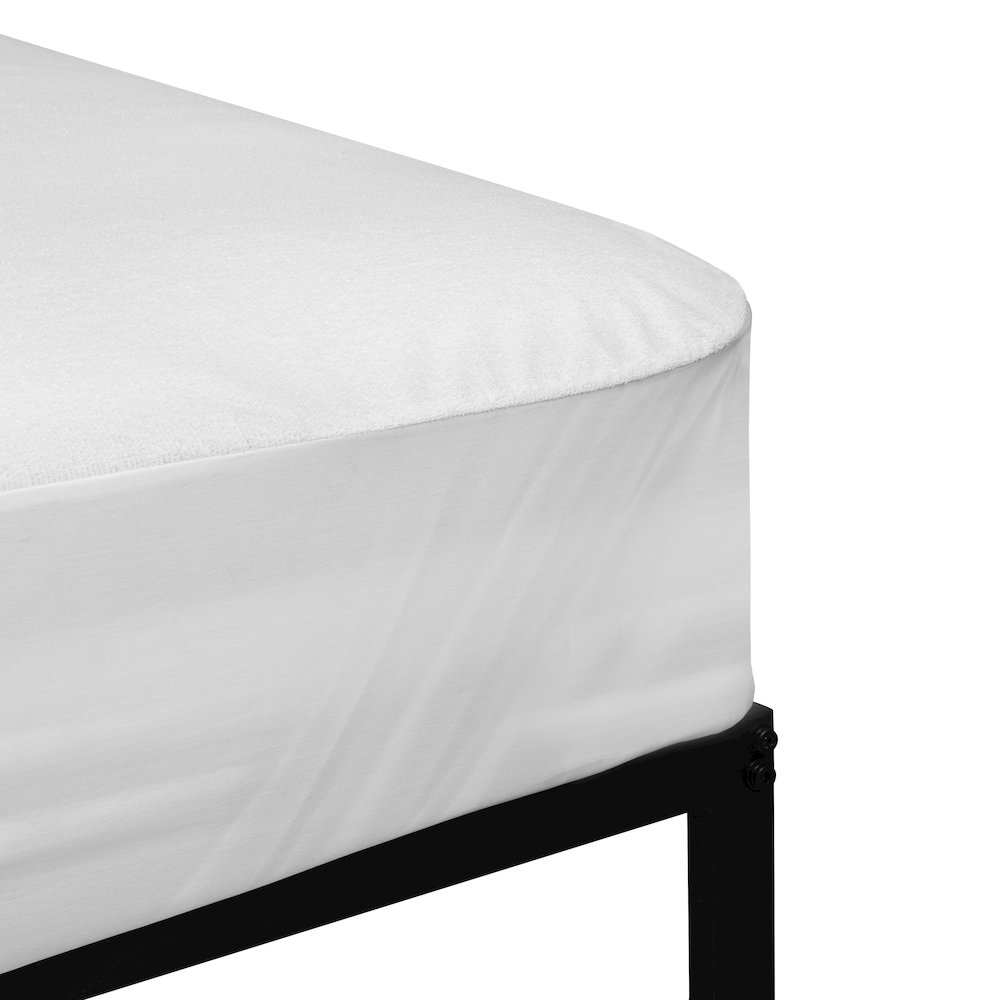Vinyl Free Mattress Protector - Breathable Fabric Surface, King. Picture 10