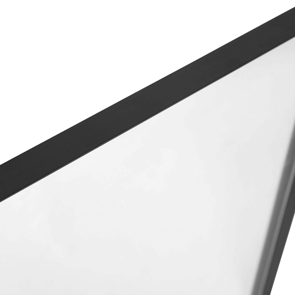 22" x 30" Decorative Wall Mirror - Rounded Corners, Black. Picture 11