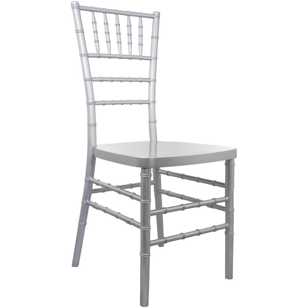 Silver Resin Chiavari Chair. Picture 1