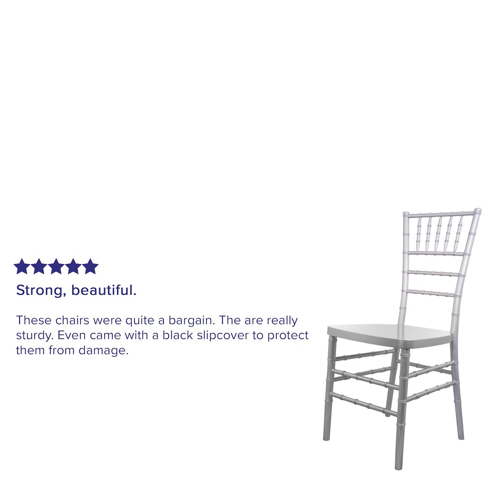 Silver Resin Chiavari Chair. Picture 9