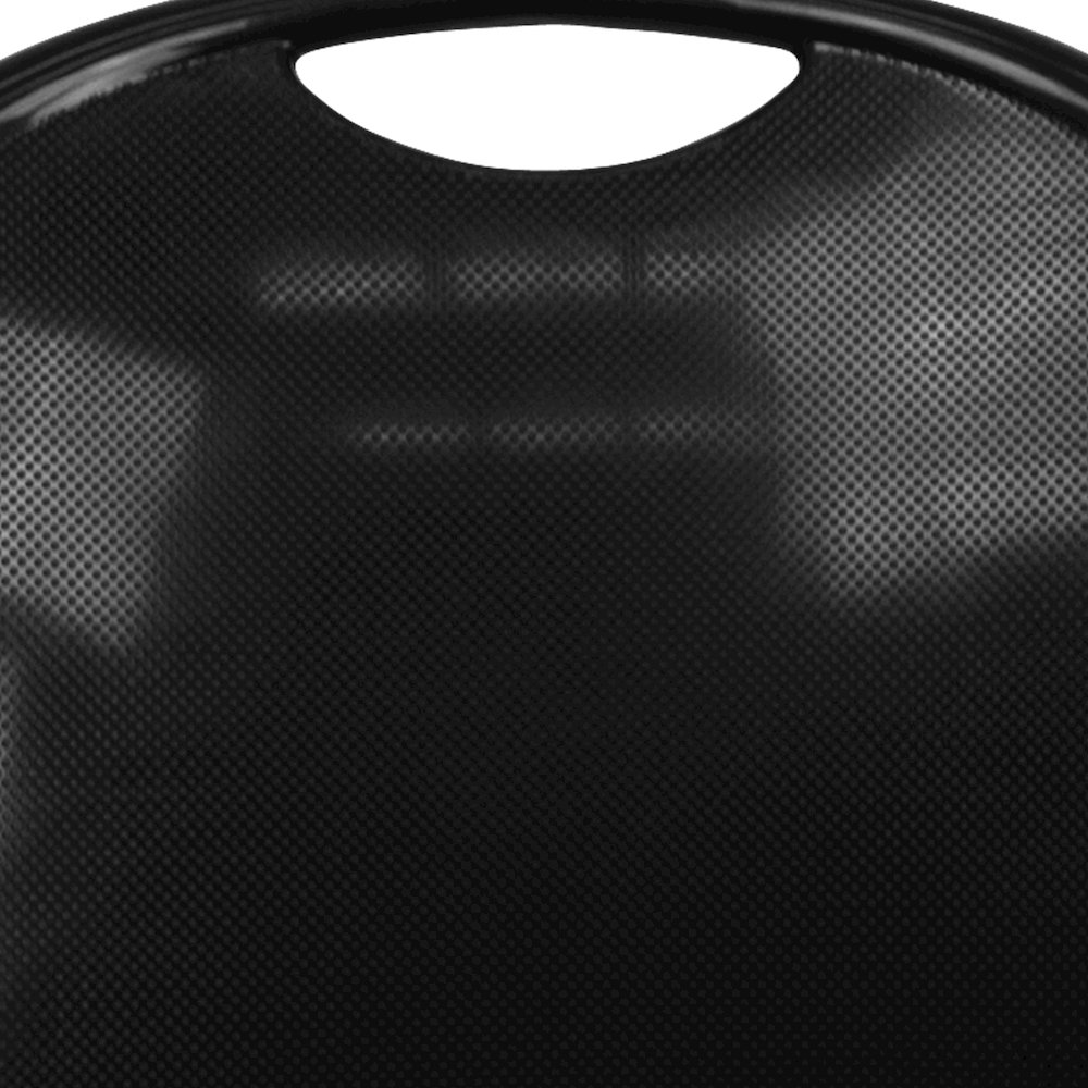 880 lb. Capacity Black Ultra-Compact Stack Chair with Black Powder Coated Frame. Picture 12
