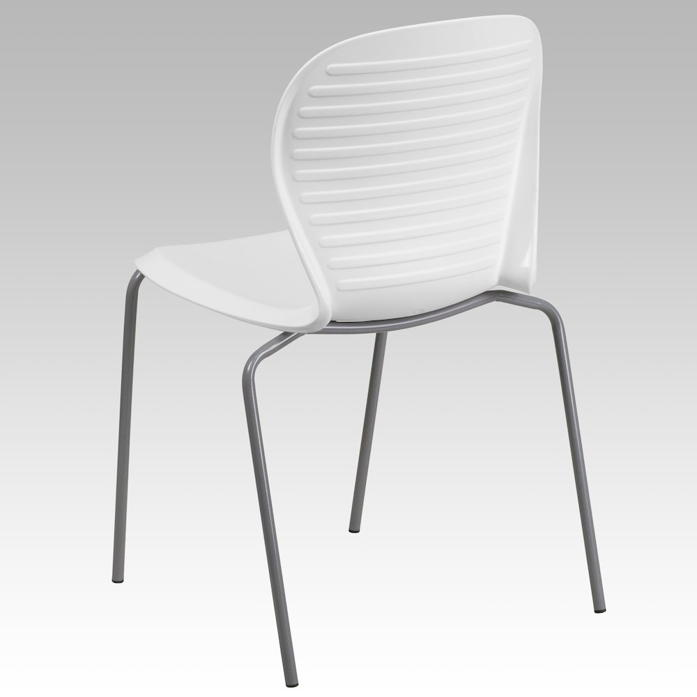 551 lb. Capacity White Stack Chair. Picture 5