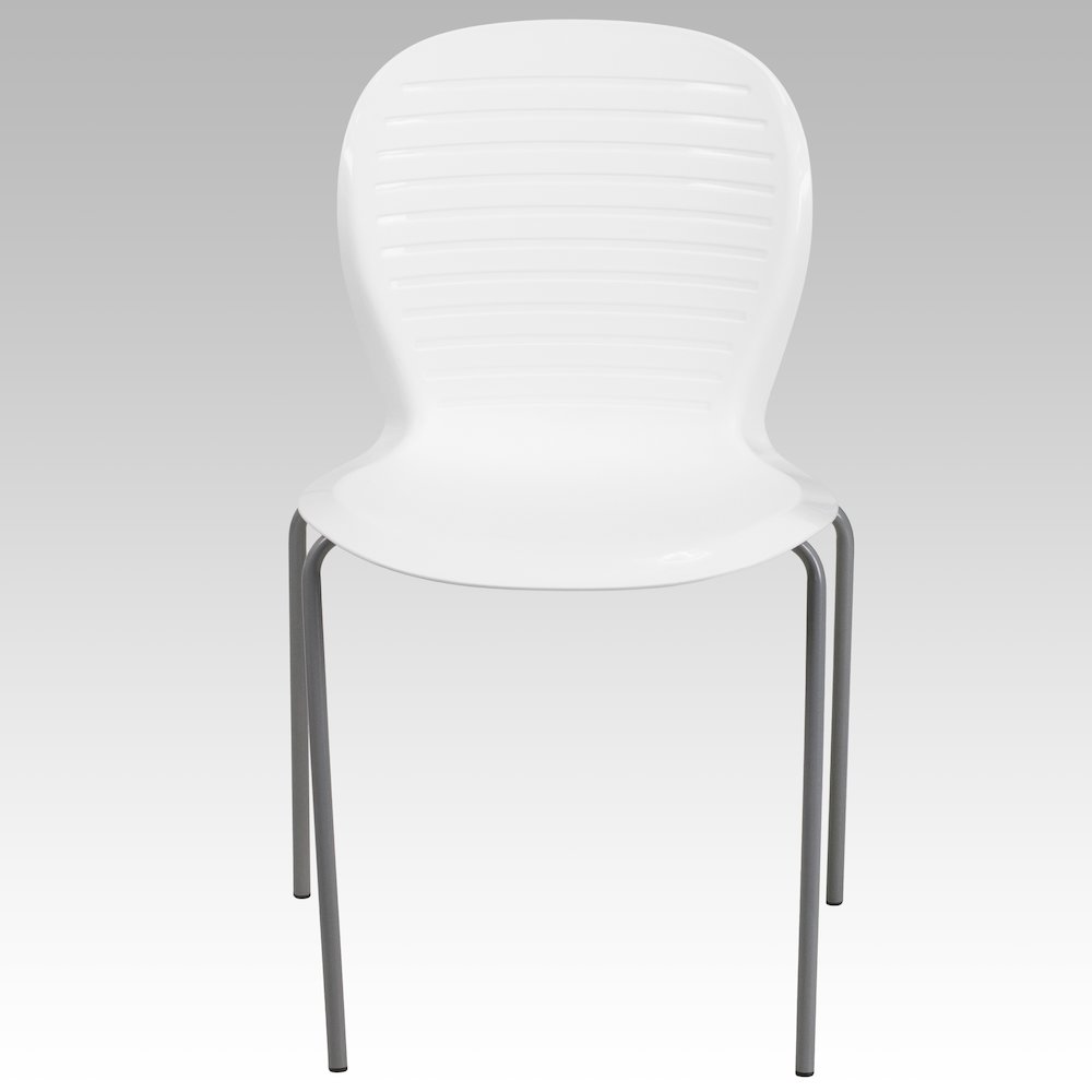 551 lb. Capacity White Stack Chair. Picture 7