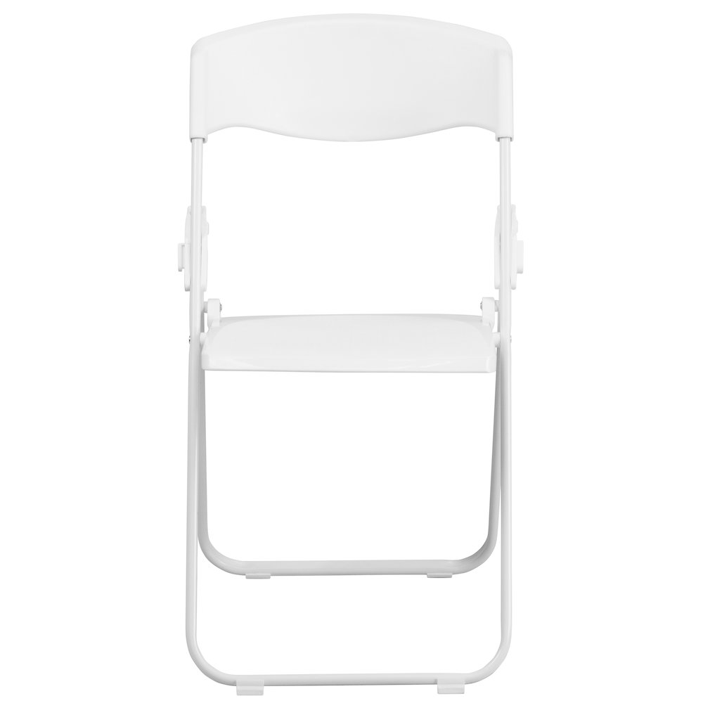 2 Pack 500 lb. Capacity Heavy Duty White Plastic Folding Chair. Picture 15