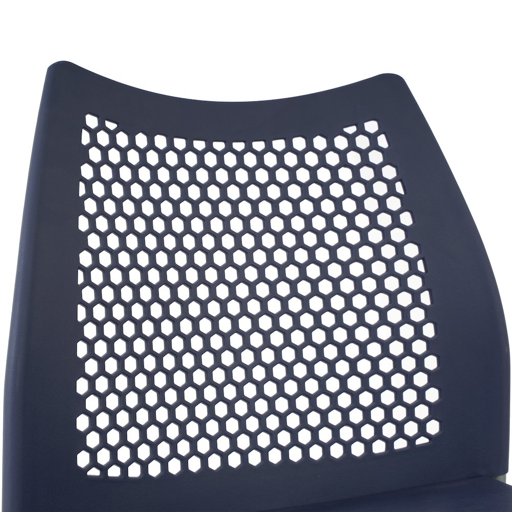 Navy Stack Chair with Air-Vent Back, Non-Sled Base. Picture 11