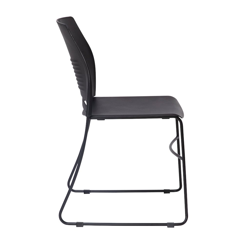 Modern Commercial Grade Contoured Stack Chair with Sled Base. Picture 10