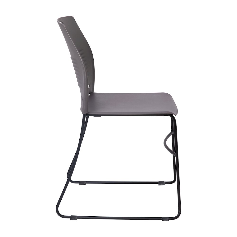 Modern Commercial Grade Contoured Stack Chair with Sled Base. Picture 10