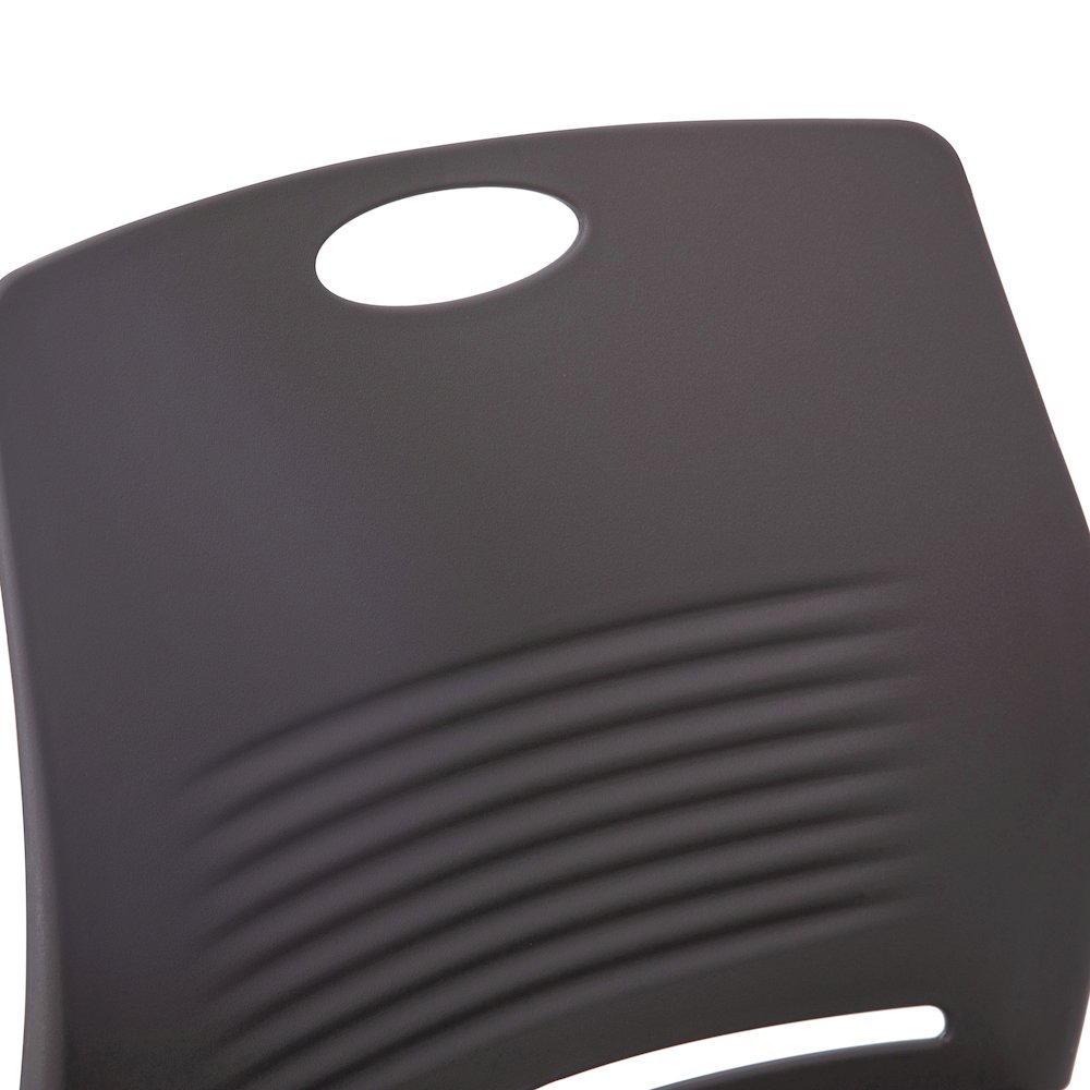Modern Commercial Grade Contoured Stack Chair with Sled Base. Picture 9