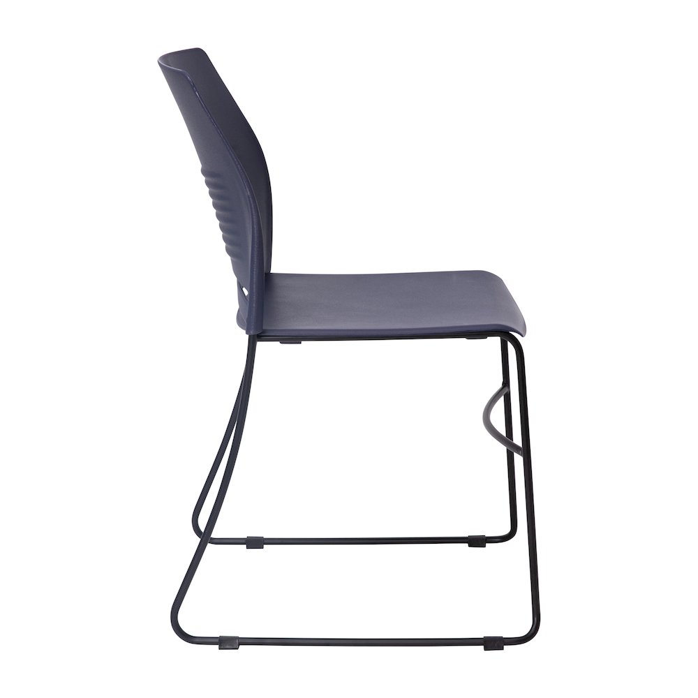 Modern Commercial Grade Contoured Stack Chair with Sled Base. Picture 10