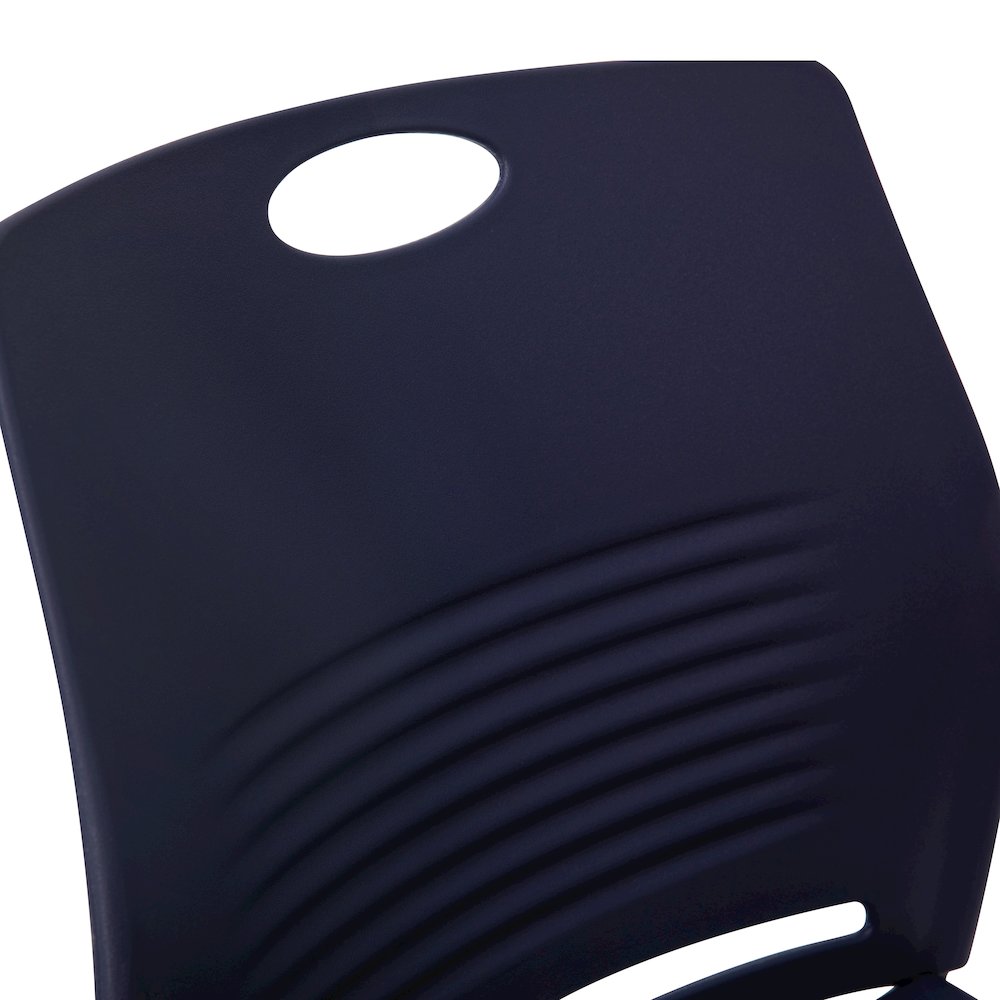 Modern Commercial Grade Contoured Stack Chair with Sled Base. Picture 9
