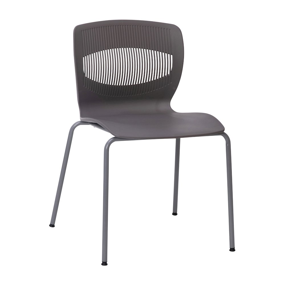 Modern Commercial Grade Stacking Chair with Lumbar Support. Picture 1