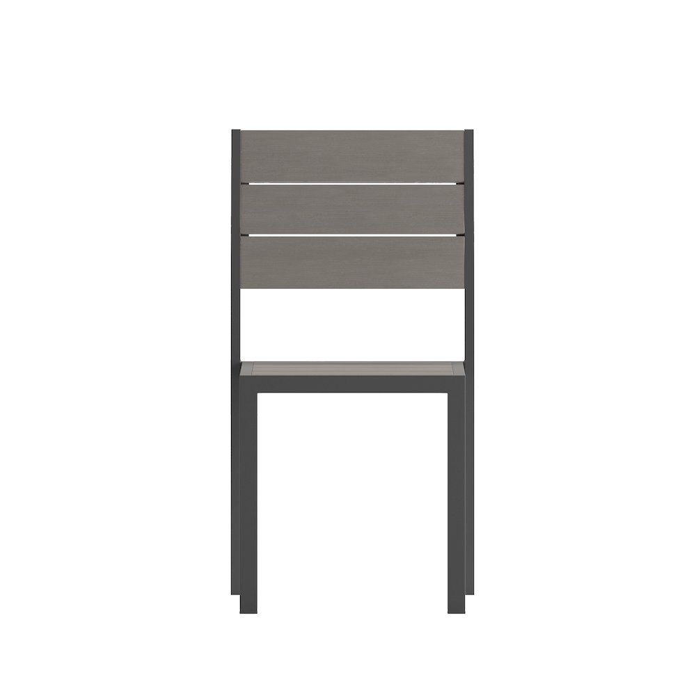 Modern Commercial Grade Armless Patio Chair. Picture 11