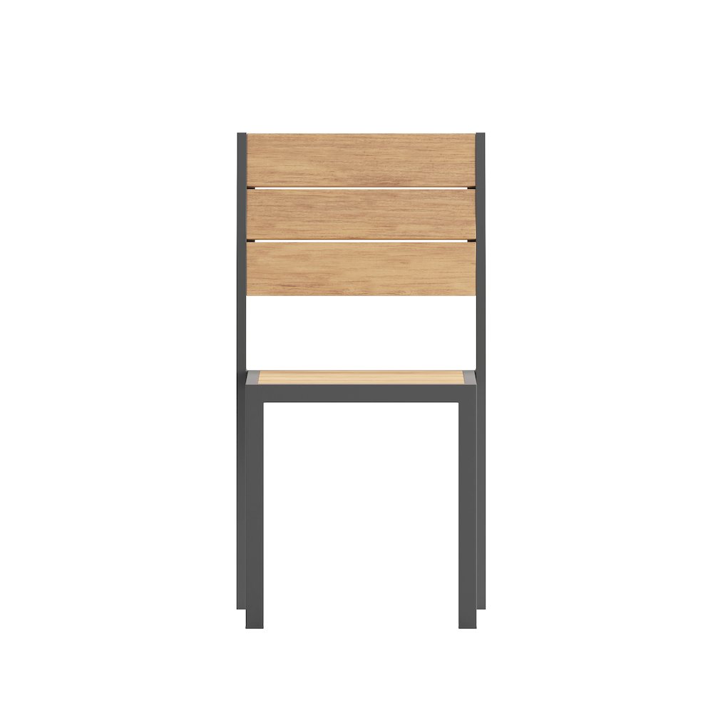 Modern Commercial Grade Armless Patio Chair. Picture 11
