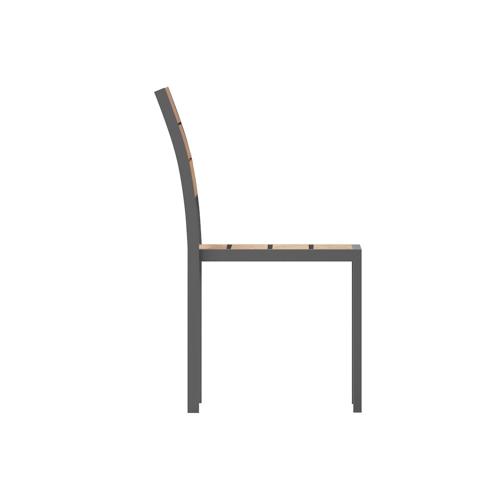 Modern Commercial Grade Armless Patio Chair. Picture 10