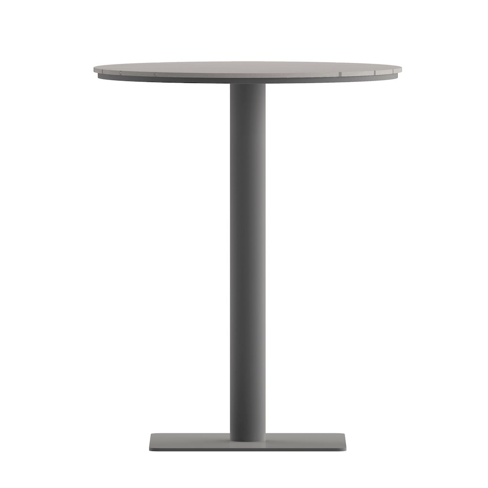 Modern Commercial Grade 24" Round Patio Dining Table. Picture 8