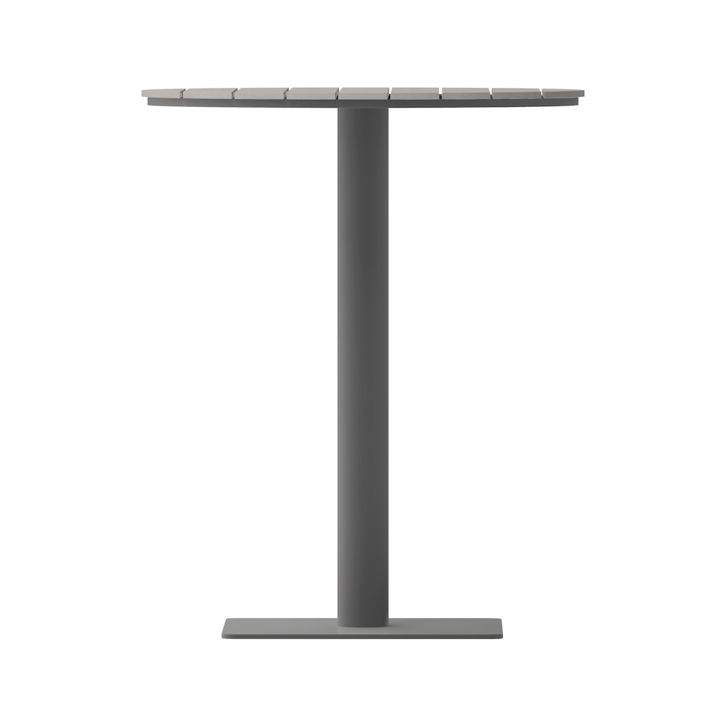 Modern Commercial Grade 24" Round Patio Dining Table. Picture 11