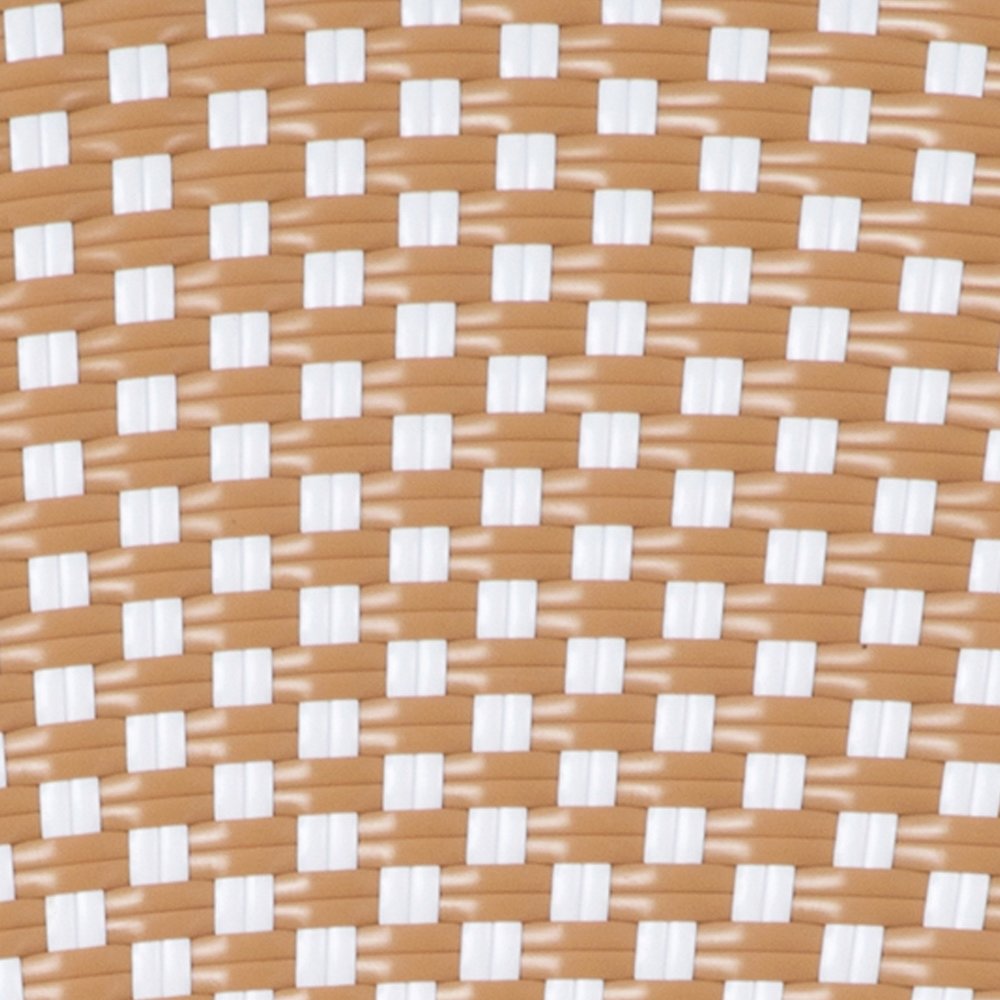 Classic Bistro Table, Natural & White Rattan/Light Natural Frame. Picture 13