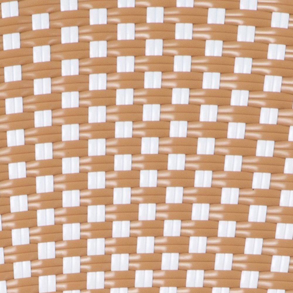 Classic Commercial Grade Bistro Chair, Natural & White/Light Natural Frame. Picture 16