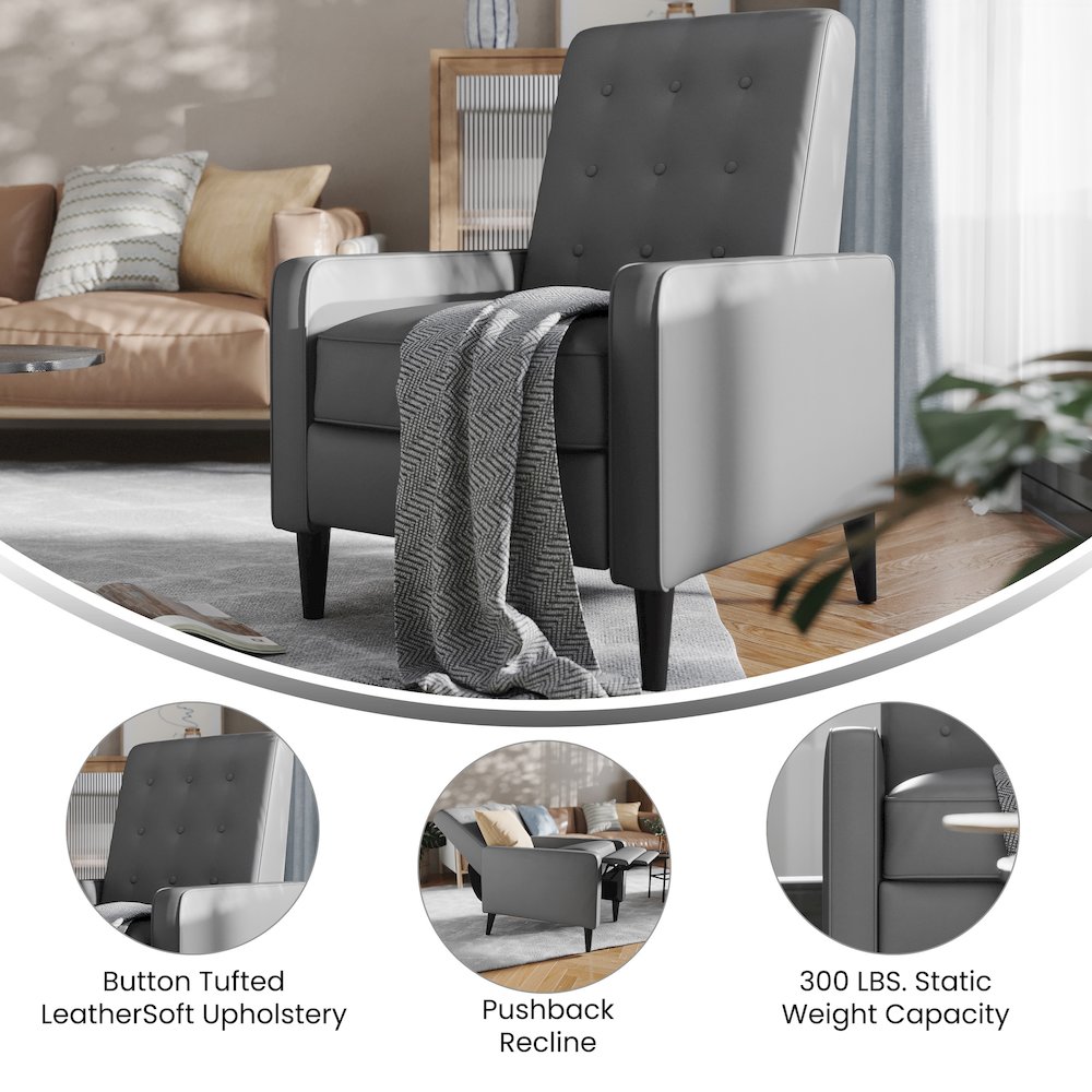 Mid-Century Modern Recliner for Living Room, Bedroom, or Home Office. Picture 4