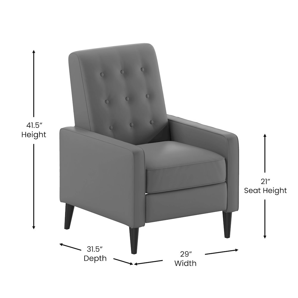 Mid-Century Modern Recliner for Living Room, Bedroom, or Home Office. Picture 5