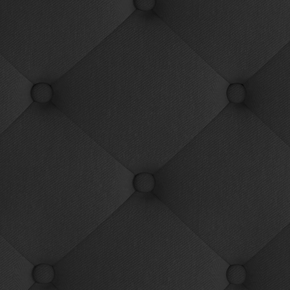 Queen Size Tufted Upholstered Platform Bed in Black Fabric. Picture 10
