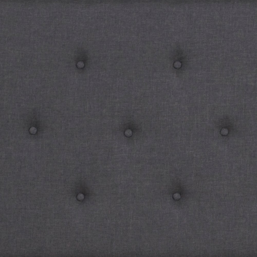 Full Size Tufted Upholstered Platform Bed in Dark Gray Fabric. Picture 7