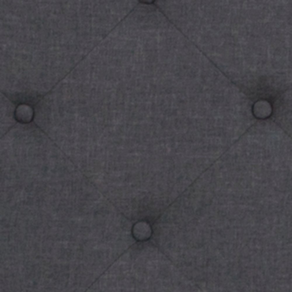 Full Size Platform Bed in Dark Gray Fabric with Pocket Spring Mattress. Picture 6