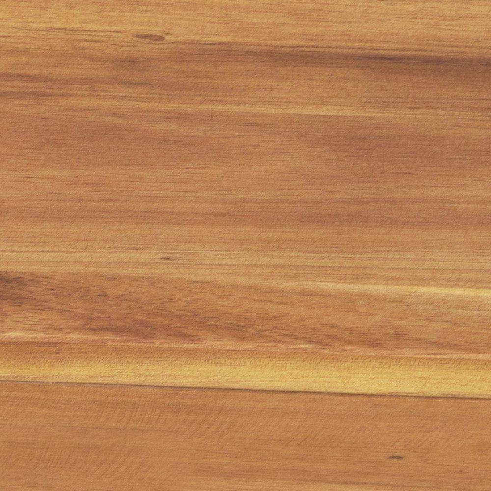 Solid Acacia Wood Bench for 2 with Slatted Top in a Natural Finish. Picture 12
