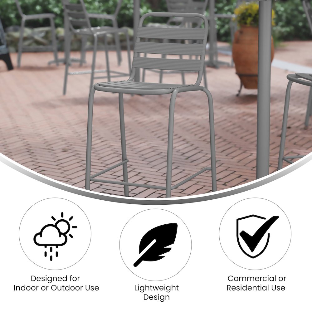 Contemporary Patio Stools for Indoor and Outdoor Use. Picture 4