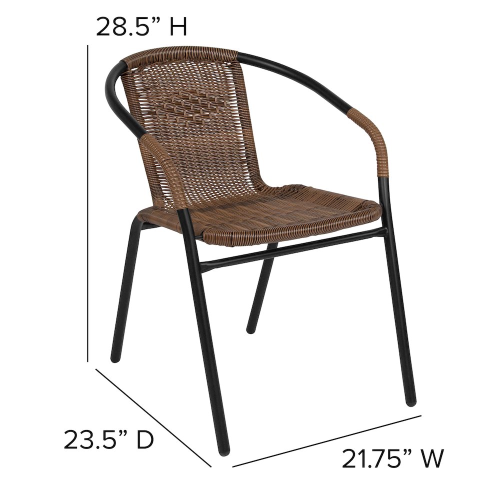 Set of 2 Contemporary Patio Chairs for Indoor and Outdoor Use. Picture 6