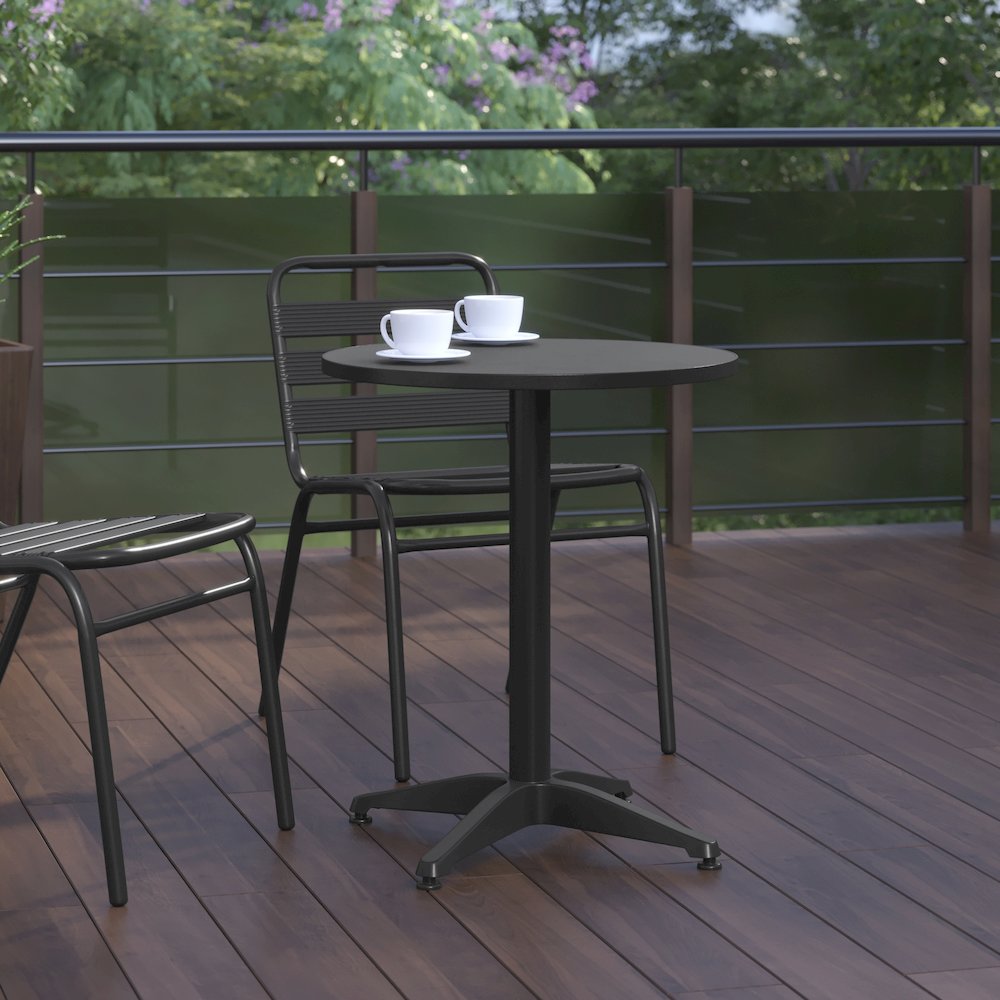 Round Patio Table for Restaurants, Banquet Halls and Dining Room. Picture 7