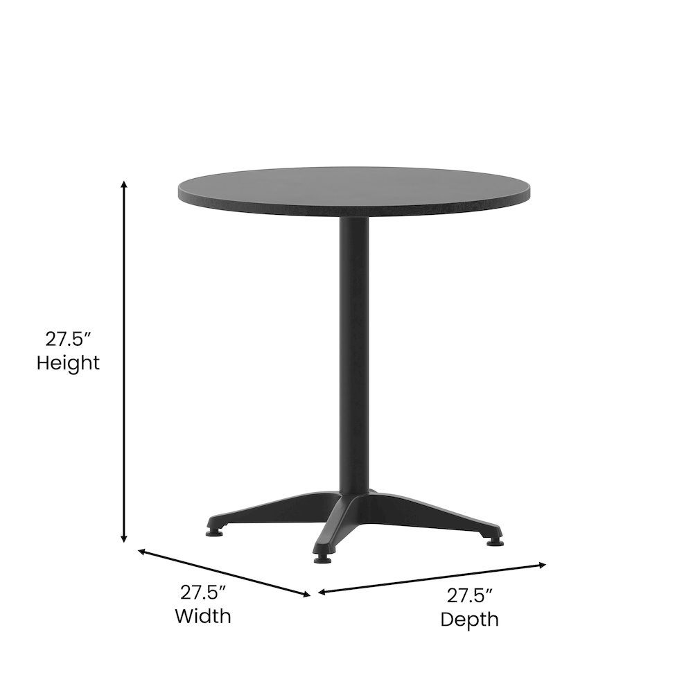Round Patio Table for Restaurants, Banquet Halls and Dining Room. Picture 5
