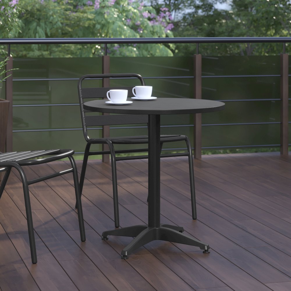 Round Patio Table for Restaurants, Banquet Halls and Dining Room. Picture 7