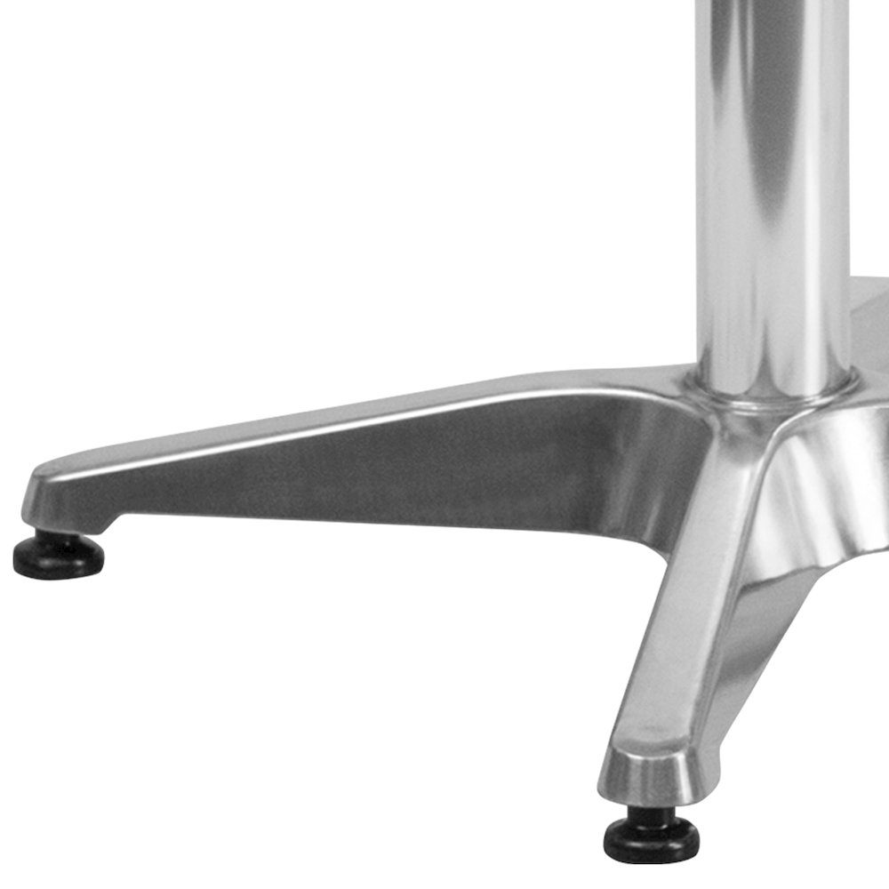 27.5'' Round Aluminum Indoor-Outdoor Table with Base. Picture 7