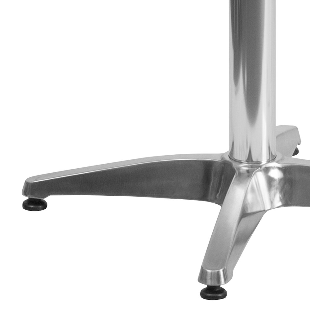 31.5'' Round Aluminum Indoor-Outdoor Table with Base. Picture 3