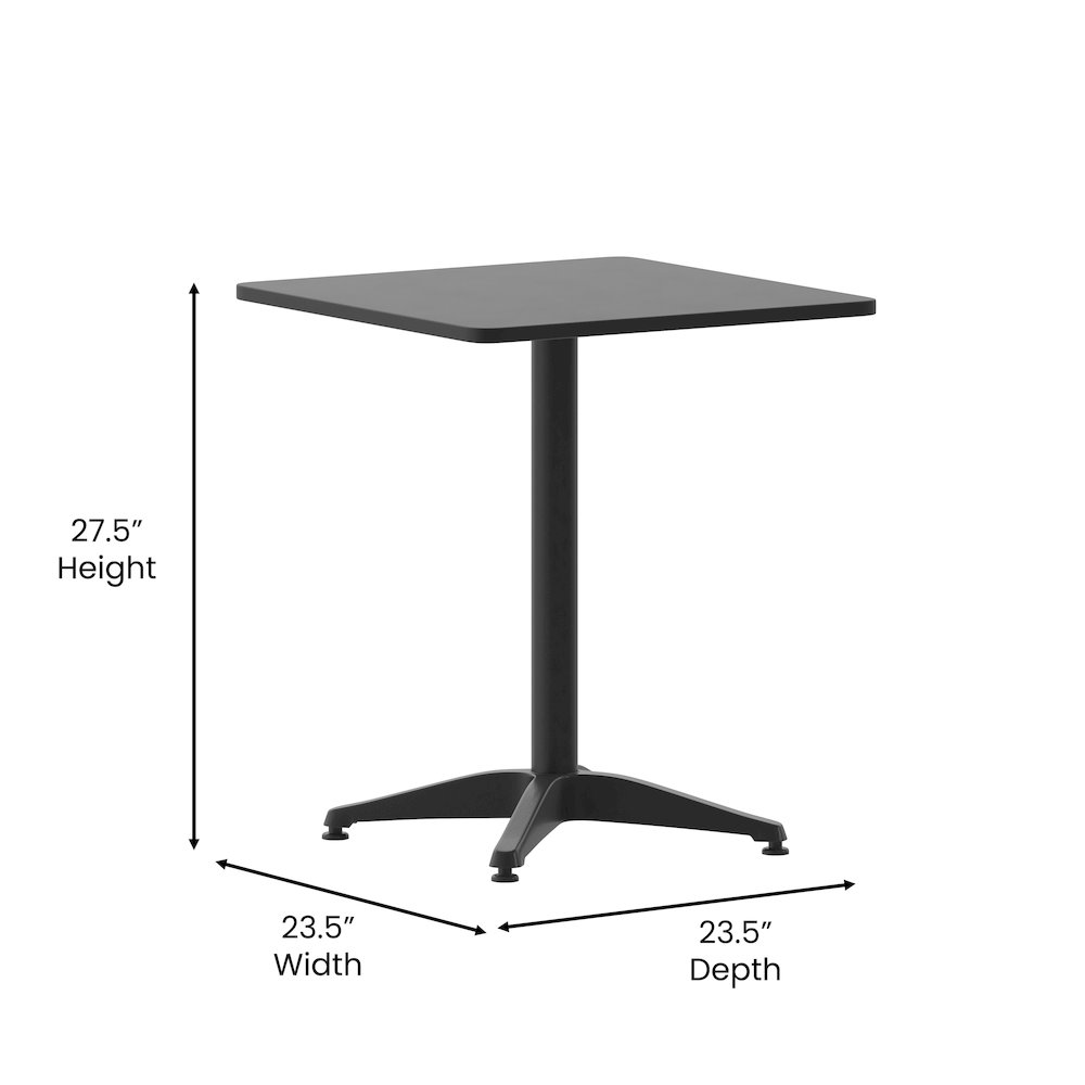 Square Aluminum Table Designed for Indoor and Outdoor Use. Picture 5