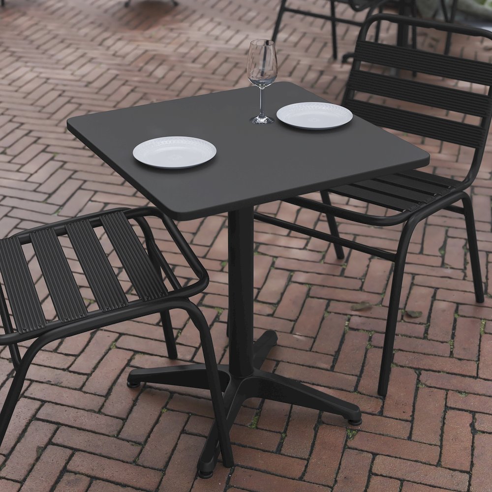 Square Aluminum Table Designed for Indoor and Outdoor Use. Picture 6