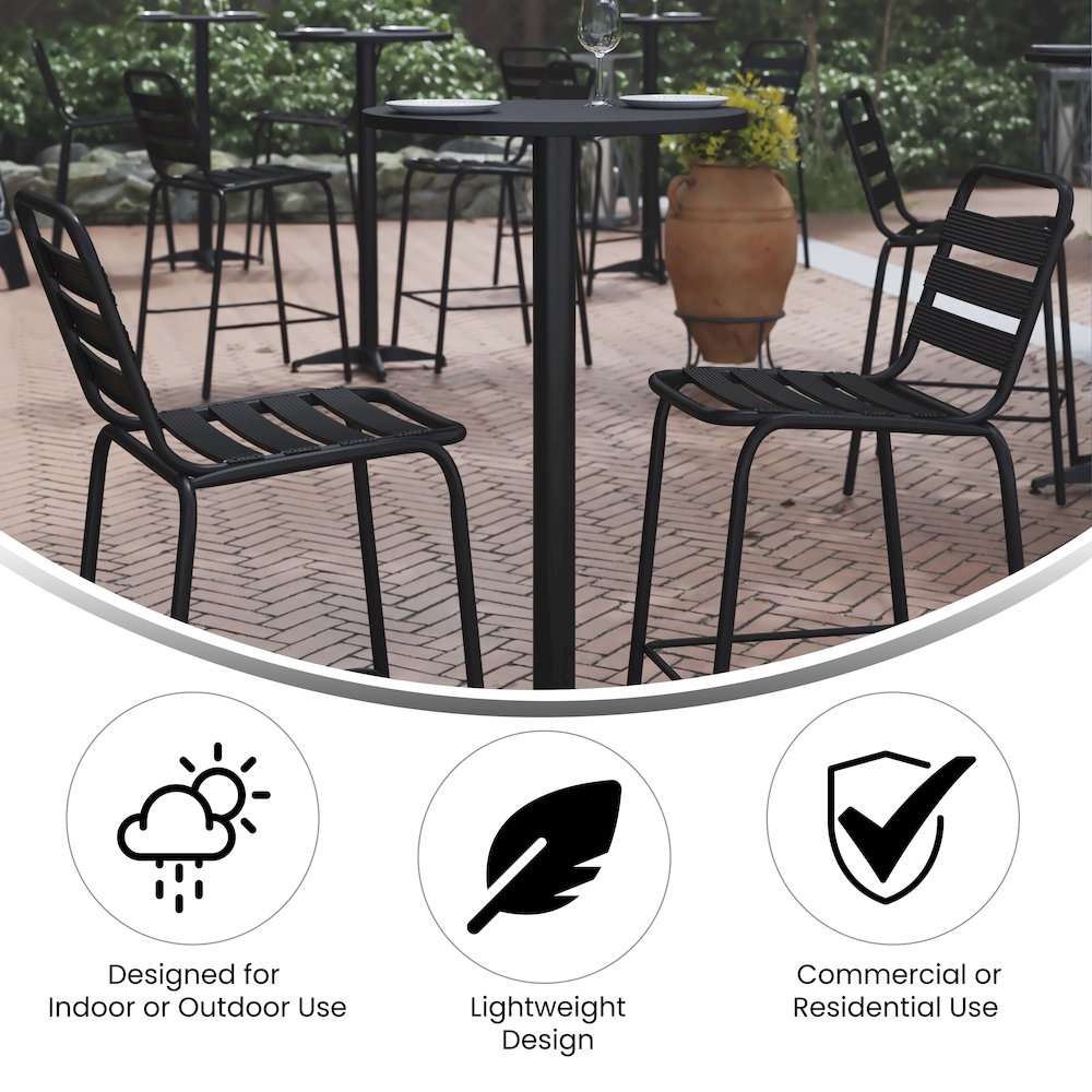 Modern Round Bar Height Table for Commercial or Residential Use. Picture 4