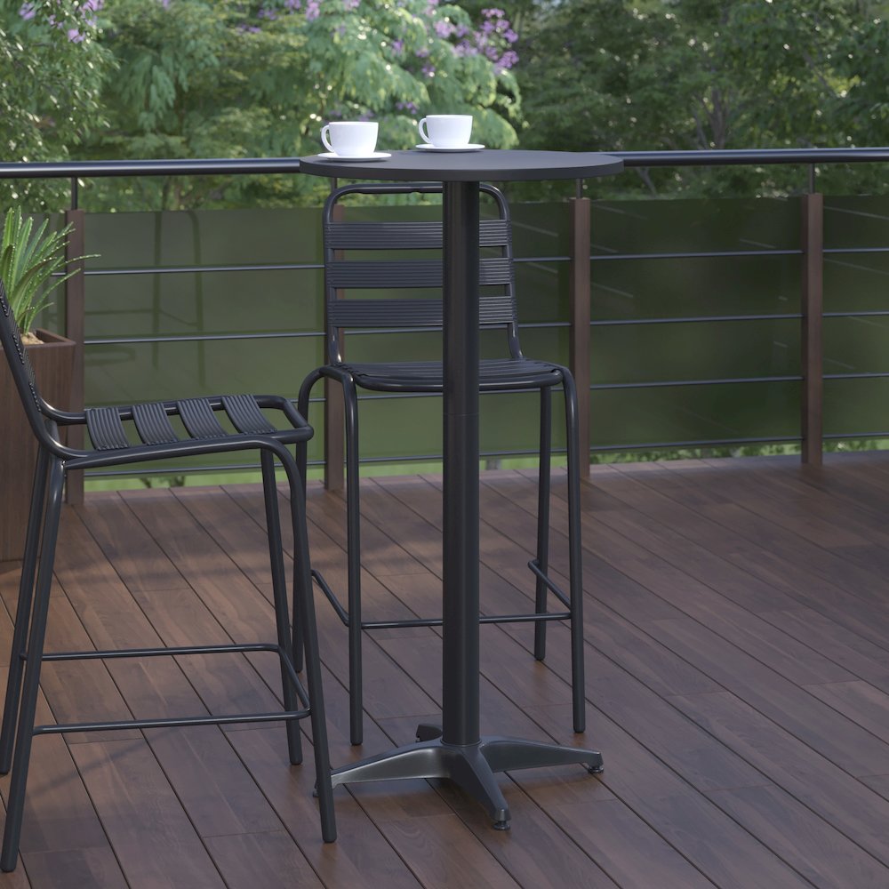 Modern Round Bar Height Table for Commercial or Residential Use. Picture 7