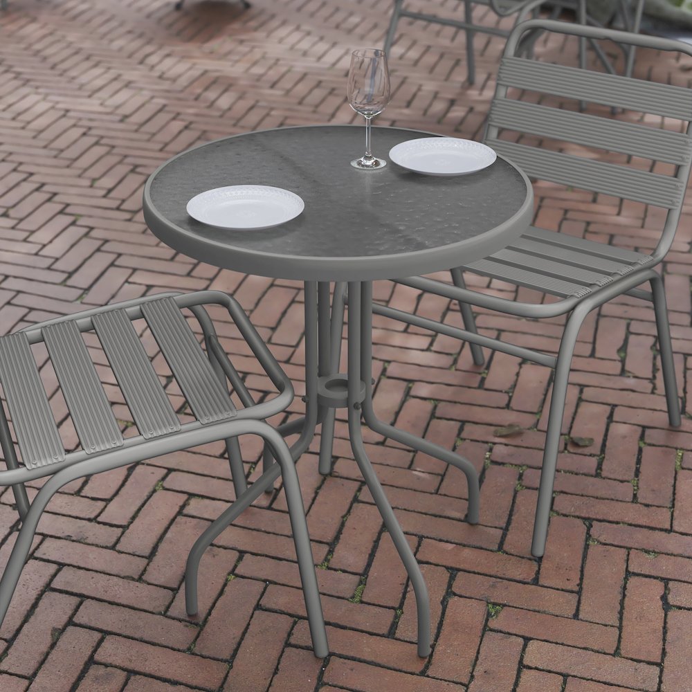 All Occasion Round Table Top with Base. Picture 6