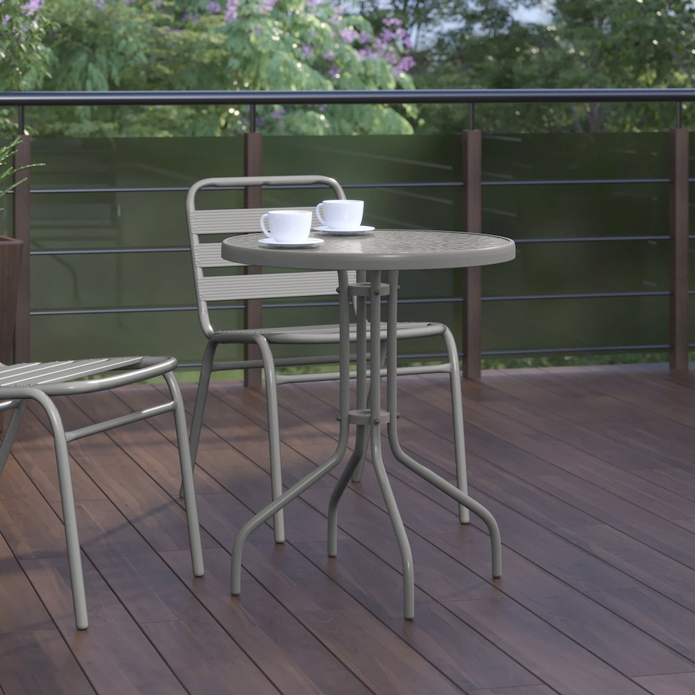 All Occasion Round Table Top with Base. Picture 7