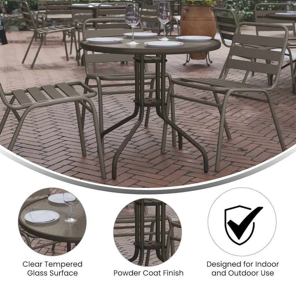 All Occasion Round Table Top with Base. Picture 4