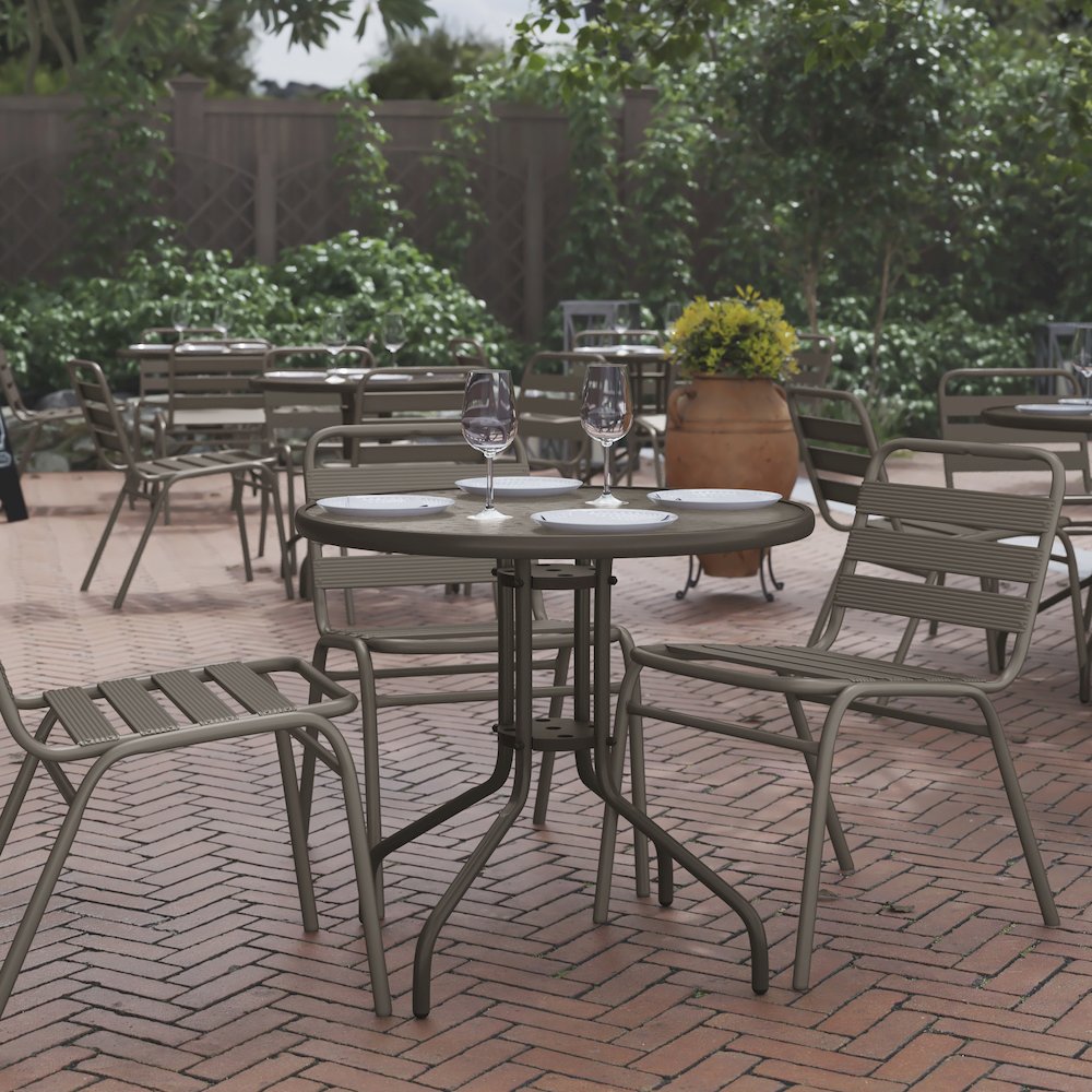 All Occasion Round Table Top with Base. Picture 2
